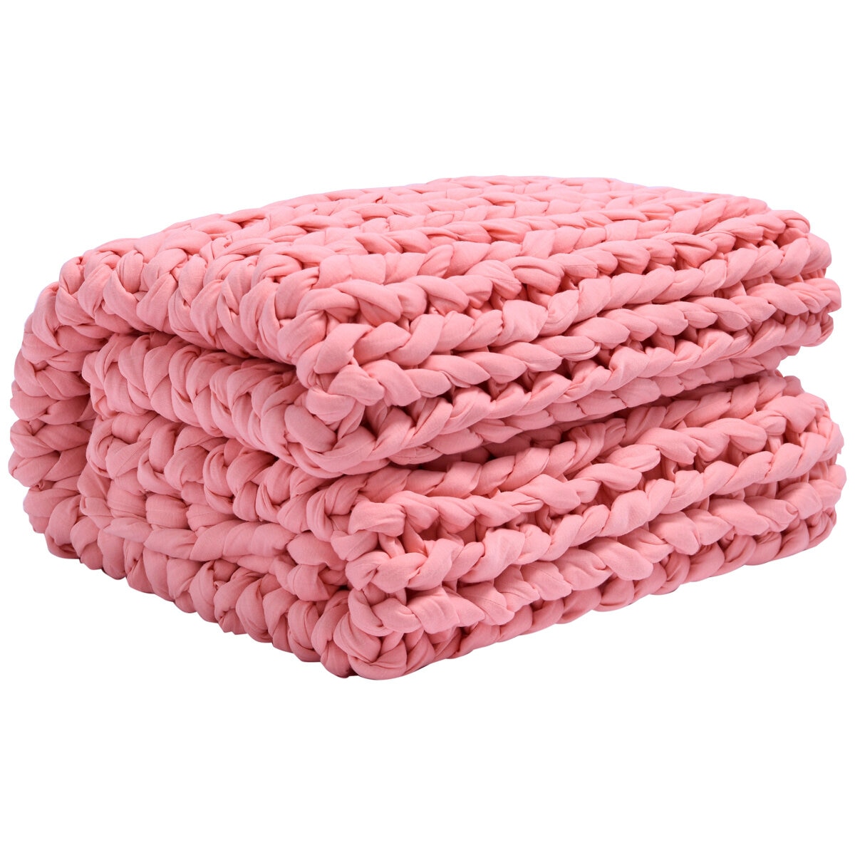 Onkaparinga Knitted Weighted Blanket 6 kg Peach
