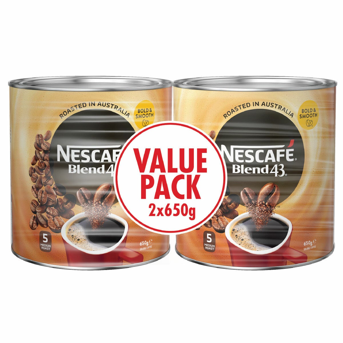 NESCAFE BLEND 43 Twin Pack 2 x 650g NESCAFE BLEND 43 Twin Pack 2 x 650g