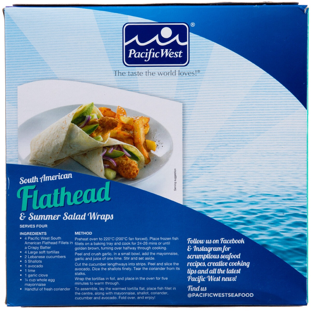 Pacific West Crispy Battered Flathead Fillets 1.2kg