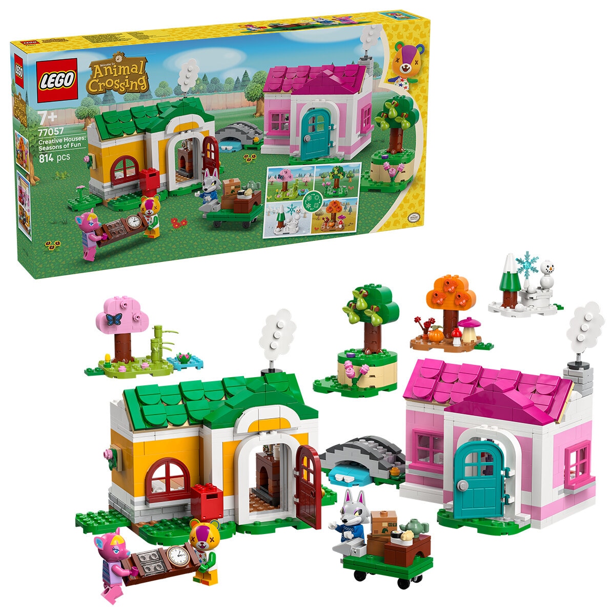 LEGO Animal Crossing Creative Houses Seasons of Fun 77057