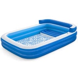 H2OGO! Inflatable Family Lounge Pool 305 x 218 x 69cm