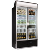 Husky Double 885 Ltr. Glass Black Door Display Refrigerator - C10PRO-H-BLK-AU-HU
