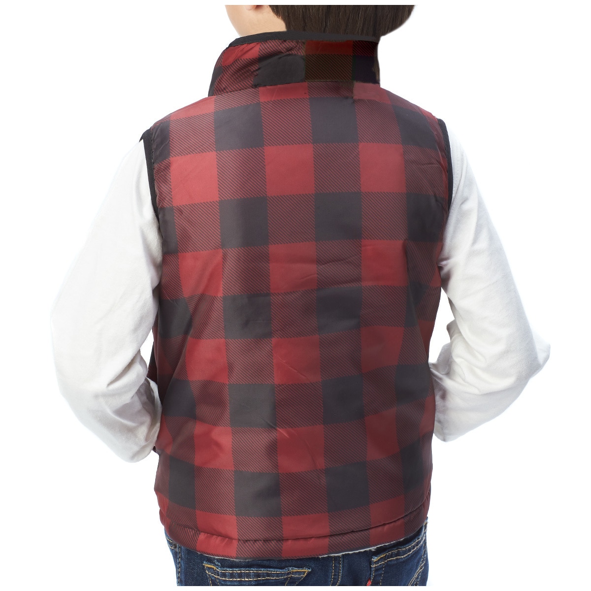 Andy and Evan Vest - Maroon + Grey