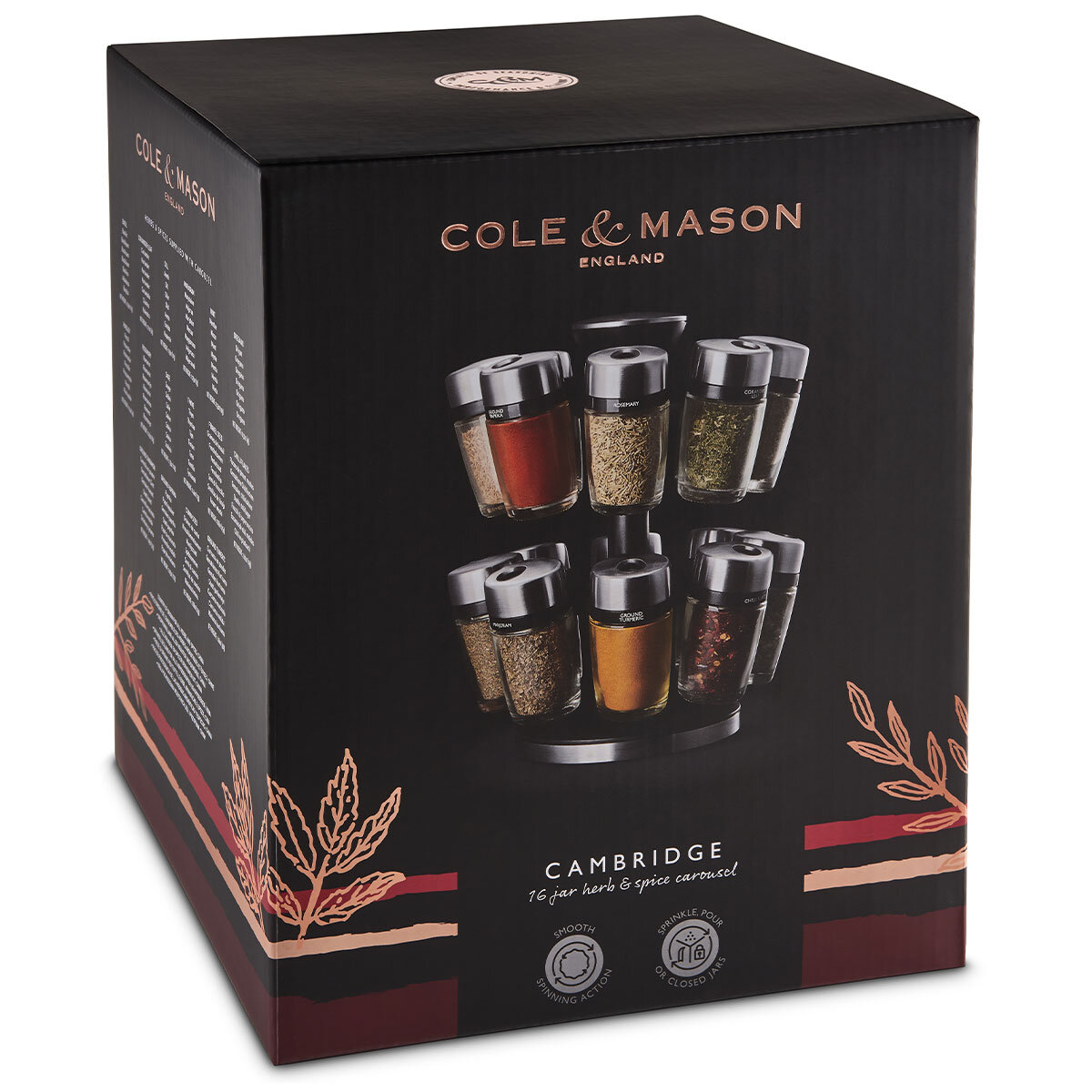 Cole and Mason Herb & Spice Carousel 16 Jar