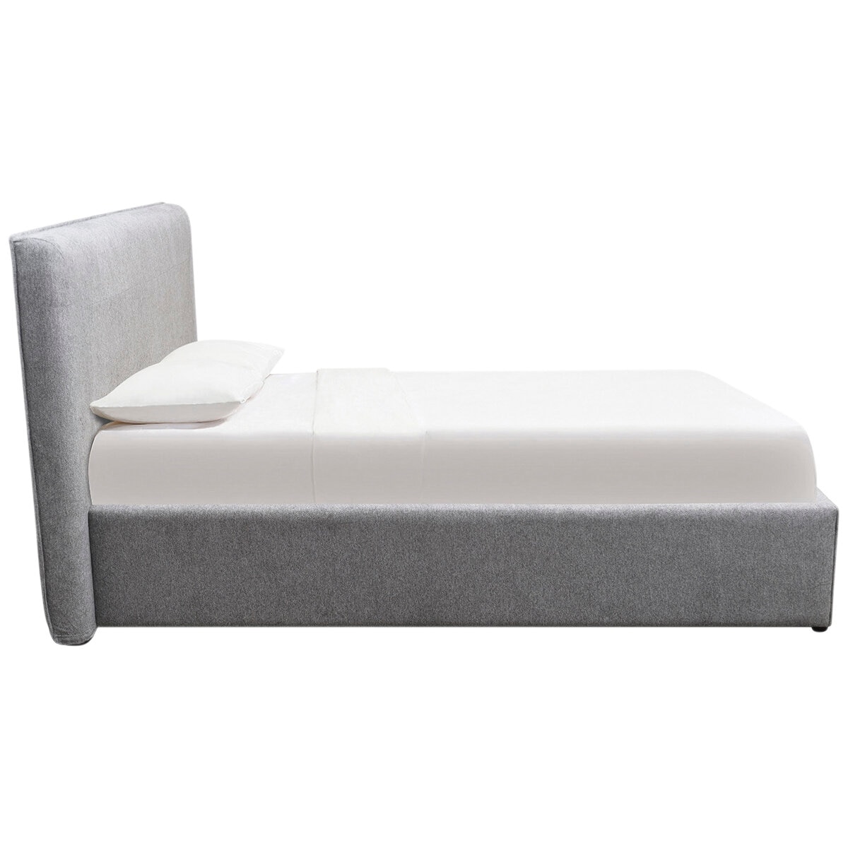 Moran Ora Queen Bedhead with Encasement with Slated Base Kinder Dove