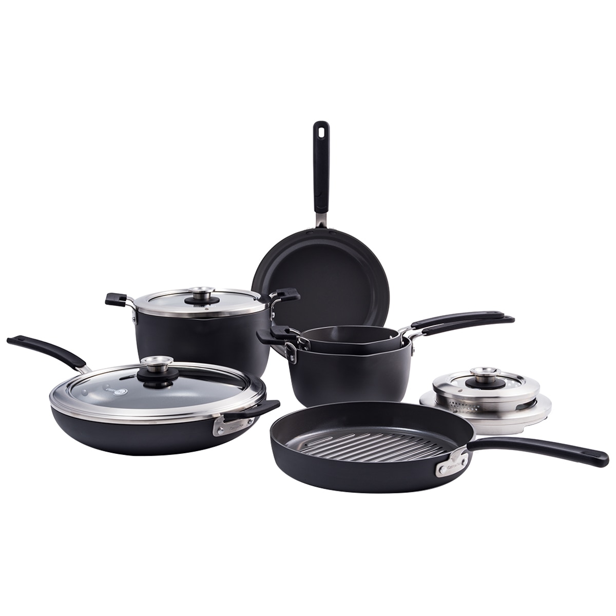 Greenpan Stackable Cookware Set 10pc Costco Australia