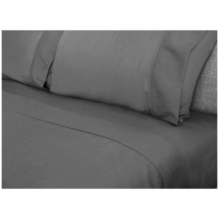 Kingtex Bamboo Cooling 2000TC Sheet Set Single - Charcoal Kingtex Bamboo Cooling 2000TC Sheet Set Single - Charcoal