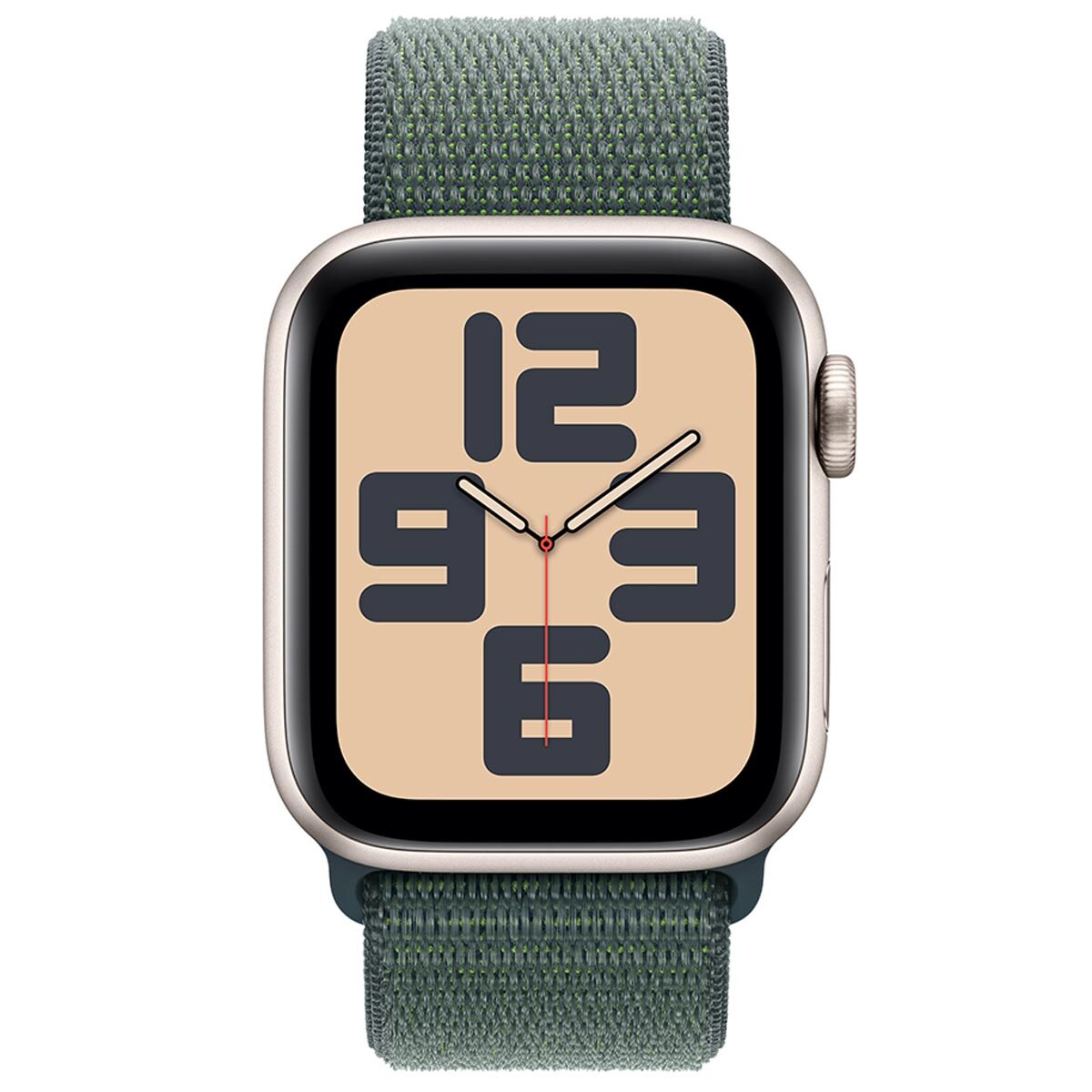 Apple Watch SE GPS + Cellular 40mm Starlight Aluminium Case With Lake Green Sport Loop