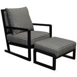 Moran Ohio Accent Chair Warwick Airlie Ebony Fabric