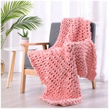 Onkaparinga Knitted Weighted Blanket 6 kg Peach