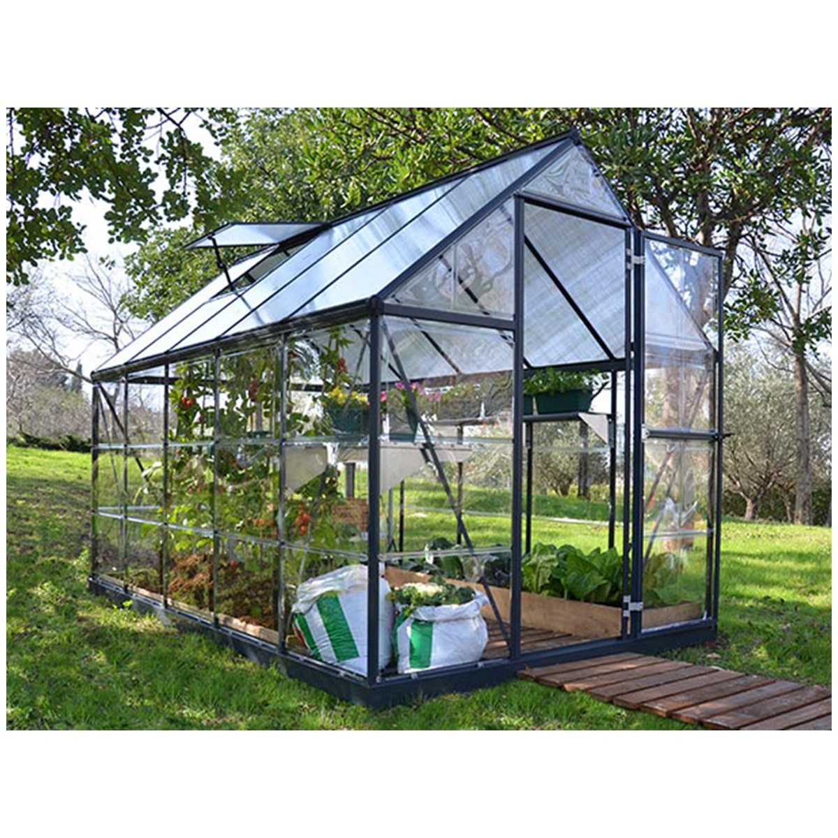 6x10 Hybrid Grey Glasshouse