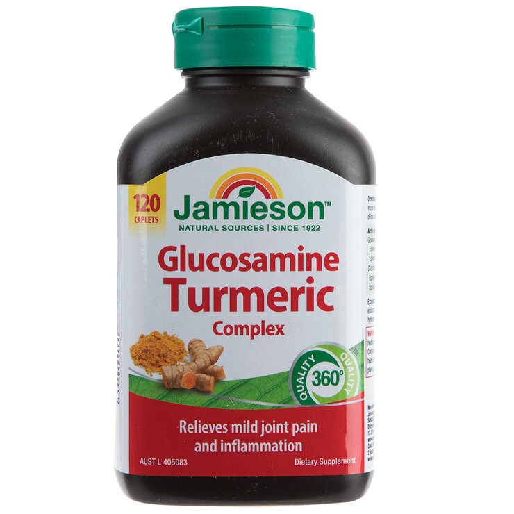 JAMIESON GLUCOSAMINE TURMERIC 120 COUNT JAMIESON GLUCOSAMINE TURMERIC 120 COUNT