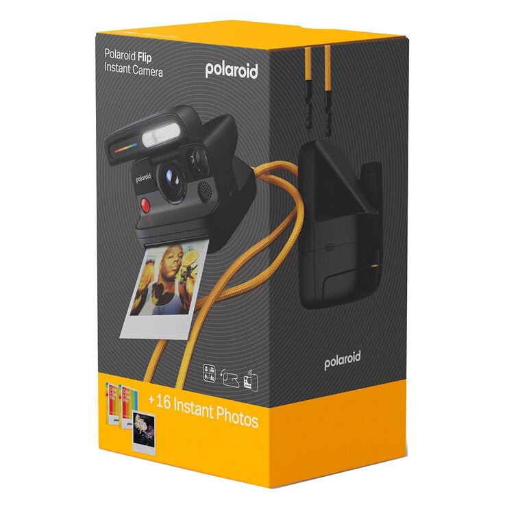Polaroid Flip Instant Camera + Color Film Bundle 16 photos Black 6565 Polaroid Flip Instant Camera + Color Film Bundle 16 photos Black 6565