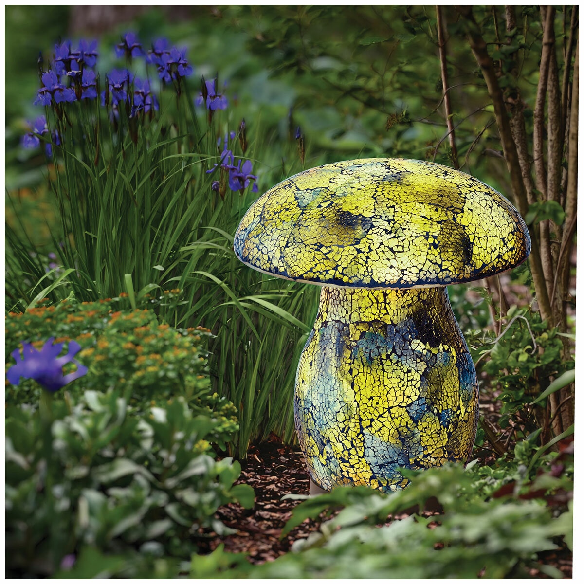 AURORA Lighting Mosaic Solar Mushroom Light 1 pack