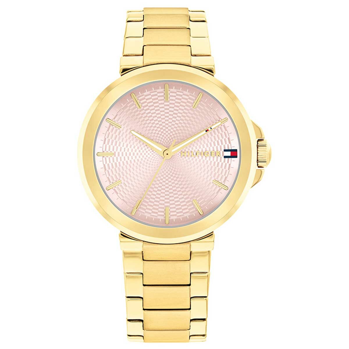 Tommy Hilfiger Lori Gold Steel Blush Dial Women's Watch