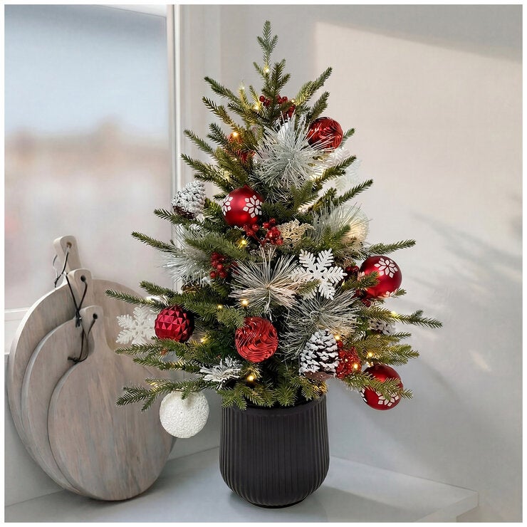 CGH 91.44cm Pre-Lit Decorated Pine Tree CGH 91.44cm Pre-Lit Decorated Pine Tree