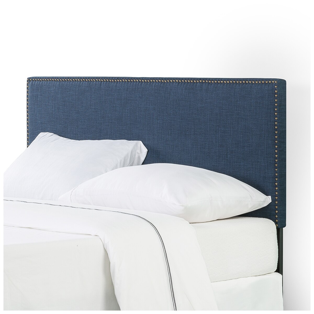 Blackstone Upholstered Nail Trim Headboard Double Navy Costco Australia