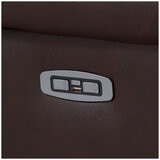 Valencia Charlie 3-Seater Leather Recliner Lounge Chocolate Color