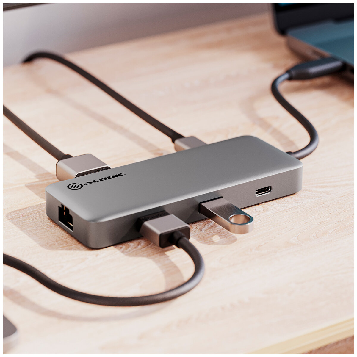 Alogic SPARK 6-in-1 Hub with 8K HDMI U4HC2AGE