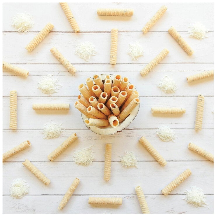 Tropical Fields Crispy Coconut Rolls 400g Tropical Fields Crispy Coconut Rolls 400g