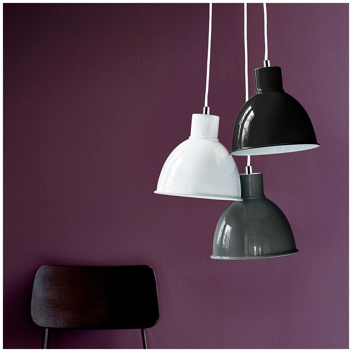 Nordlux Pop Pendant Black Metal E27