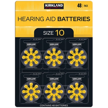 Kirkland Signature Hearing Aid Batteries Size 10 2 x 48pk