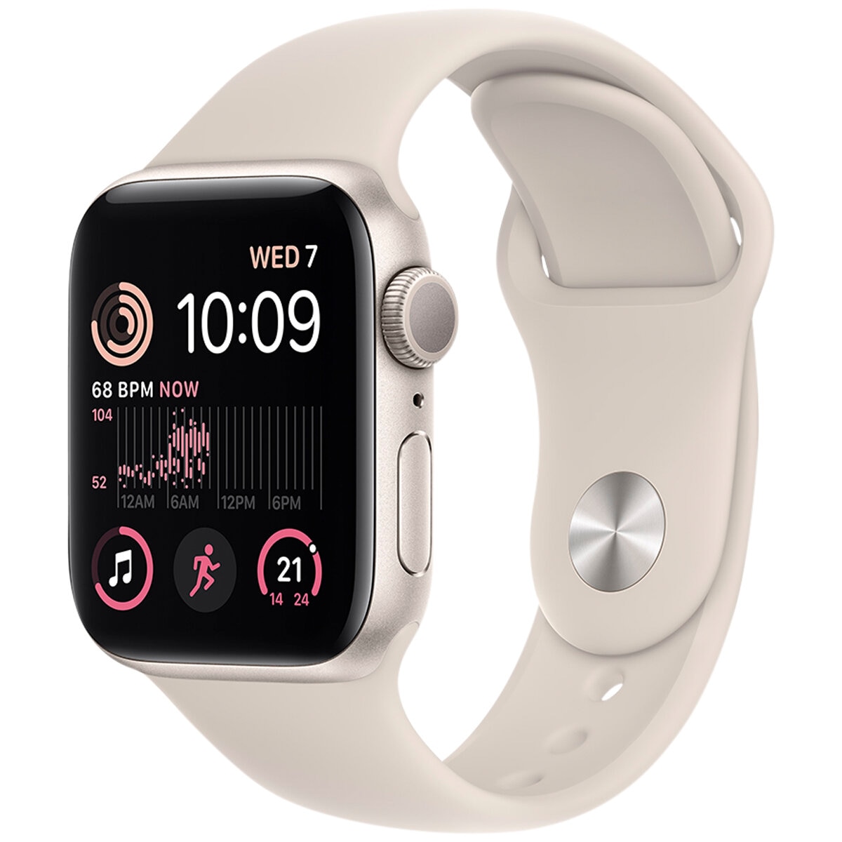 Apple Watch SE GPS 40mm Starlight Aluminium Case With Sta