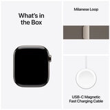 Apple Watch Series 11 GPS + Cellular 46mm Natural Titanium Case with Natural Milanese Loop - M/L