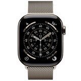 Apple Watch Series 11 GPS + Cellular 42mm Natural Titanium Case with Natural Milanese Loop