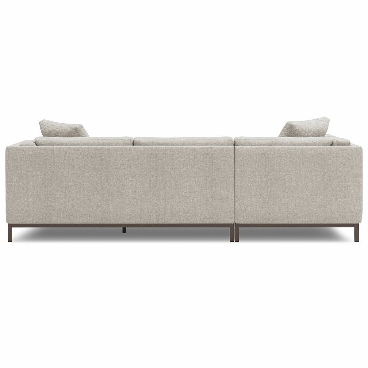 Valencia Bergen Fabric Sectional Lounge Left Chaise Beige Valencia Bergen Fabric Sectional Lounge Left Chaise Beige
