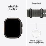 Apple Watch Ultra 4 GPS + Cellular 49mm Black Titanium Case with Translucent Black Ocean Band Apple Watch Ultra 4 GPS + Cellular 49mm Black Titanium Case with Translucent Black Ocean Band