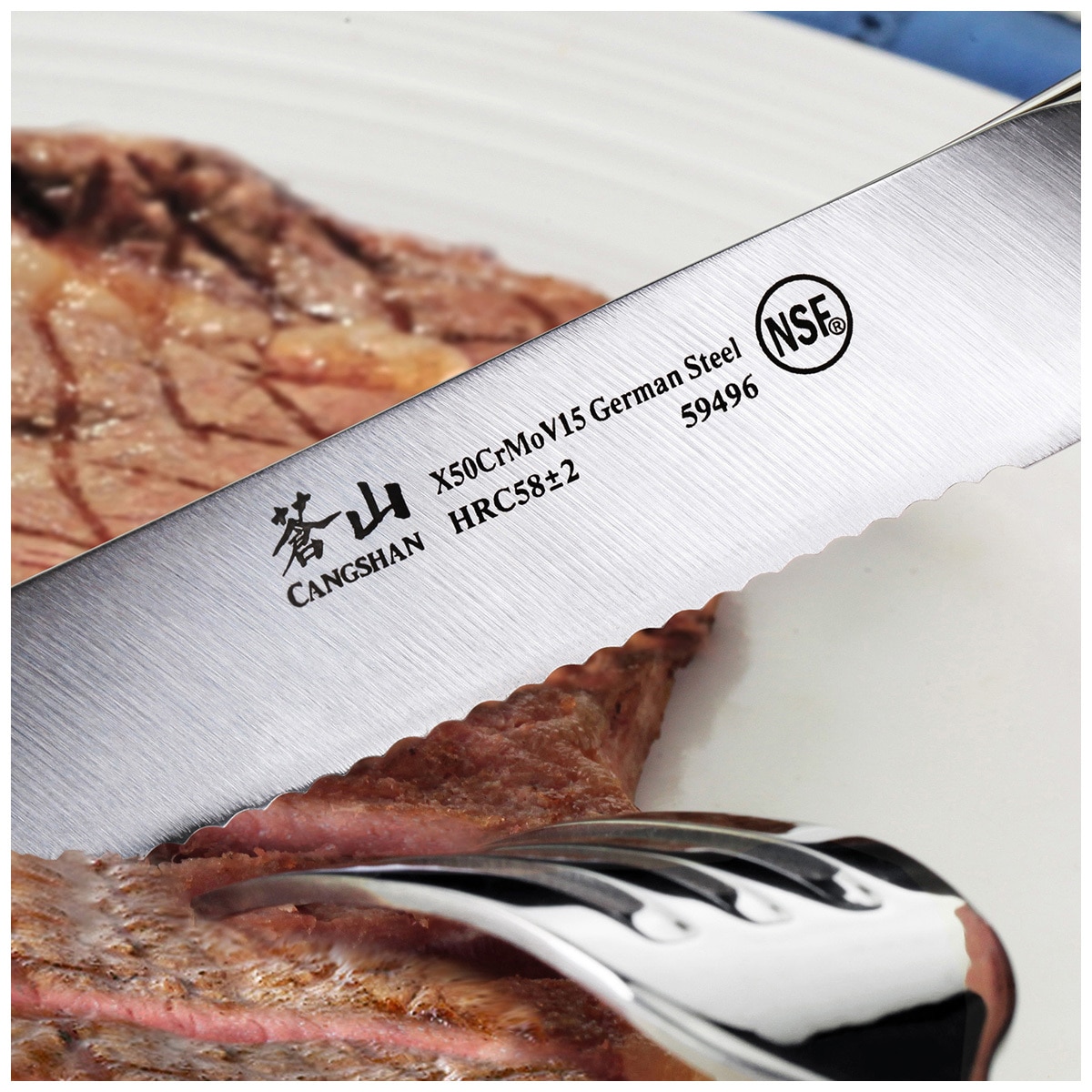 Cangshan N1 Series German Steel Forged 4-Piece Steak Knife Set