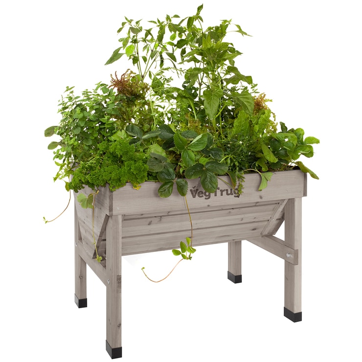 Small VegTrug Raised Garden Bed 1m Grey Costco Australia