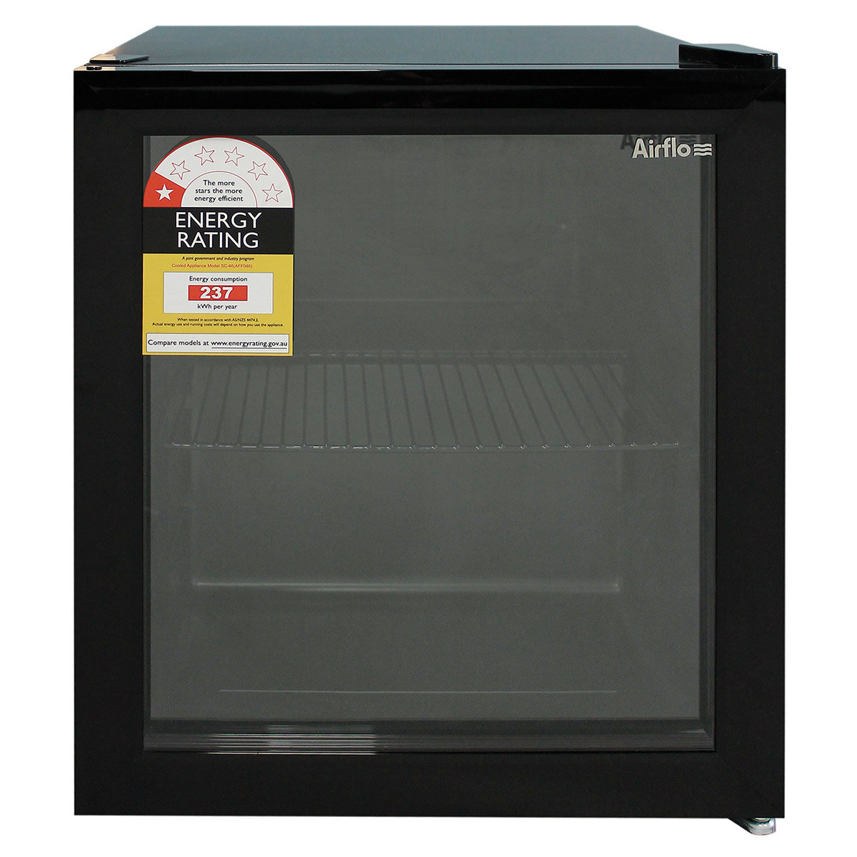 Airflo 46LT Glass Door Fridge AFF46