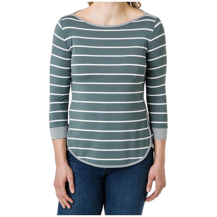 Segments Women's 34 Sleeve Top - Posy Green