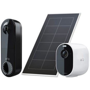 Arlo Essential Spotlight Video Doorbell & Solar Panel Bundle VMC2030-AVDSPBNDL