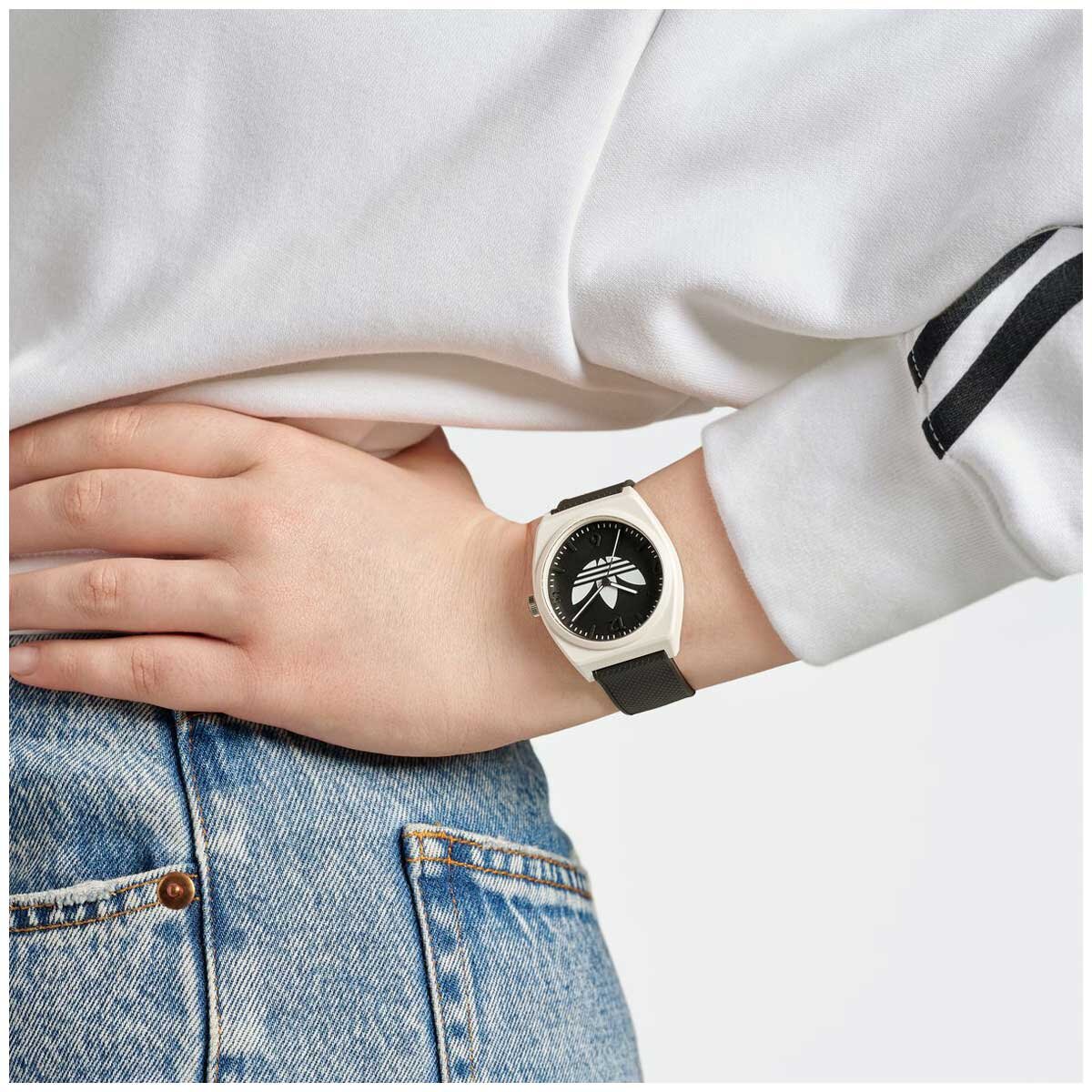 Adidas Originals Project Two Black Dial Watch AOST23550