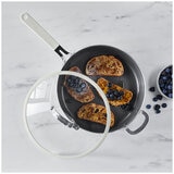 Greenpan Jumbo Saute Pan with Lid 6.15L Cream