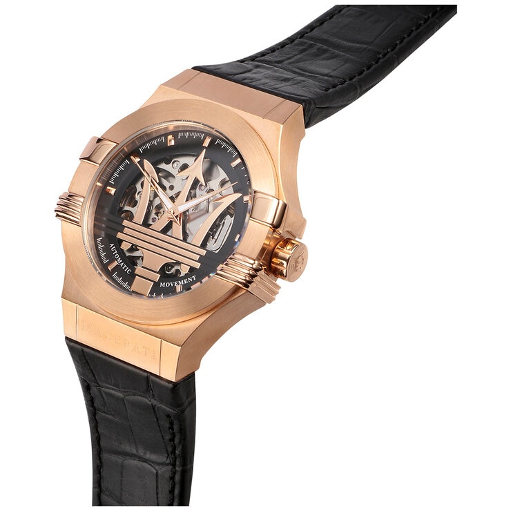 Maserati Potenza Men's Automatic Watch R8821108039 Black & Rose Gold Maserati Potenza Men's Automatic Watch R8821108039 Black & Rose Gold