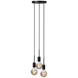 Nordlux Paco 3 Light Pendant Black Metal E27