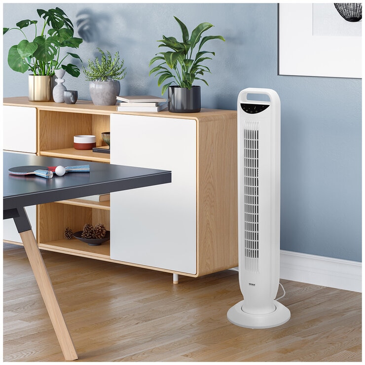 Seville Ultraslim DC Tower Fan White EHF10267