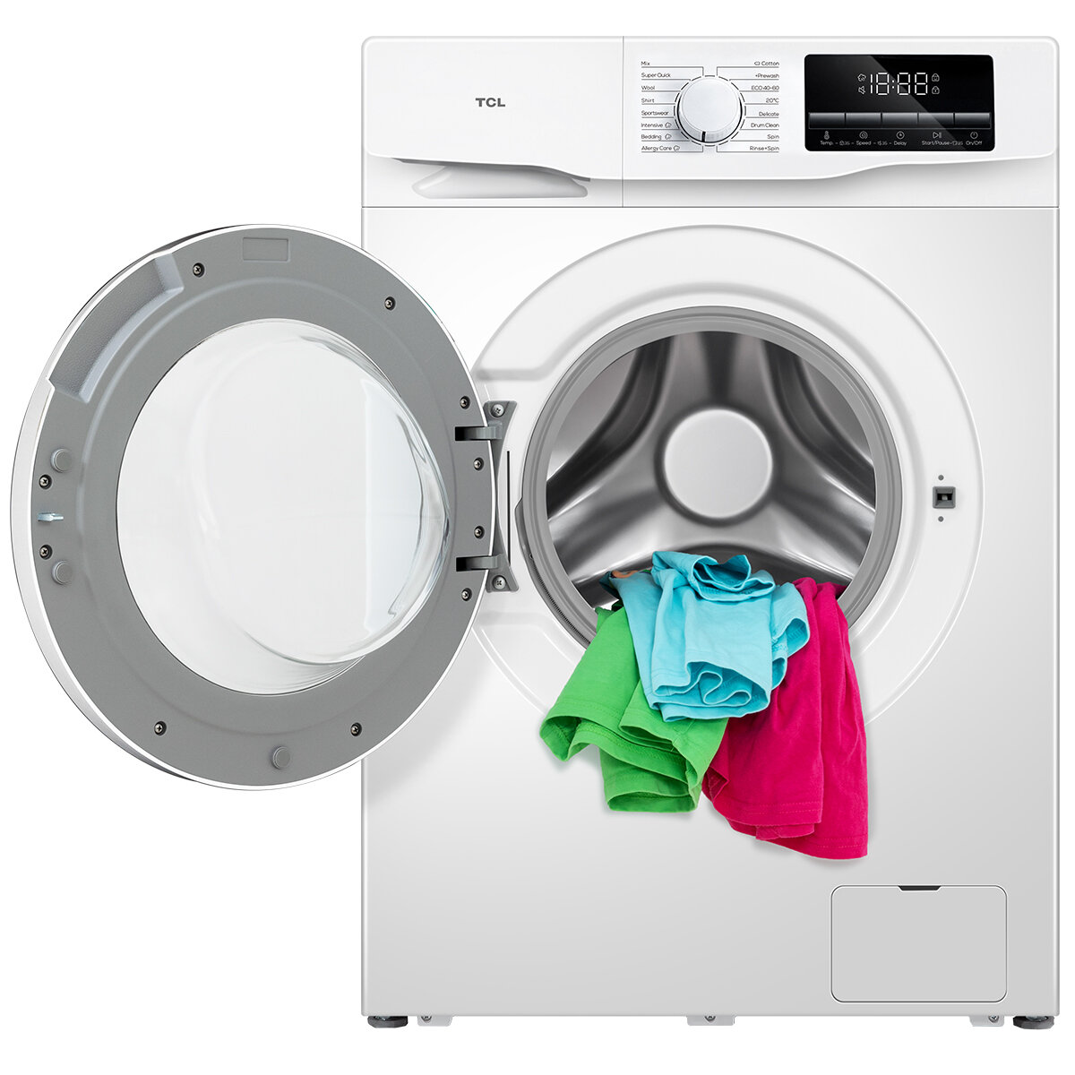 TCL 8.5kg Front Load Washer P619FLW