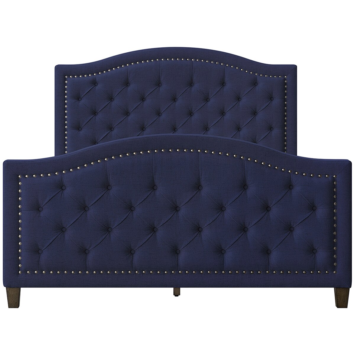 Thomasville Upholstered Queen Bed Blue