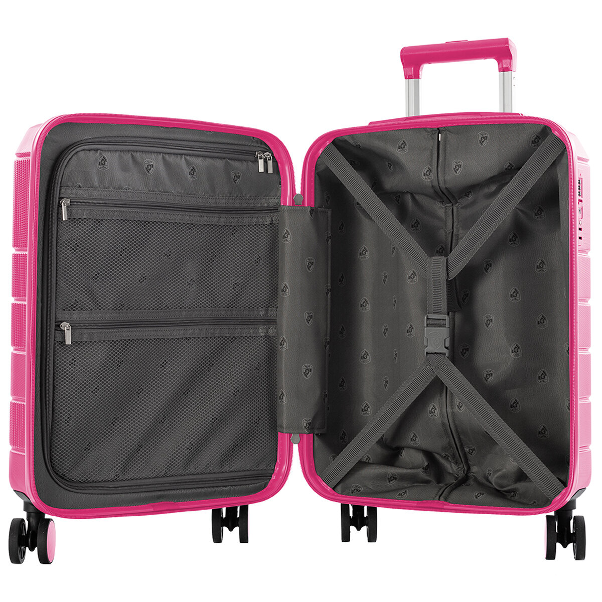 Heys Neo 3 Piece Hardside Luggage Set Fuchsia