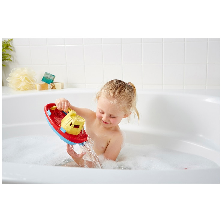 Green Toys Bath Time Adventure Toys Assortment Tug & Ferry