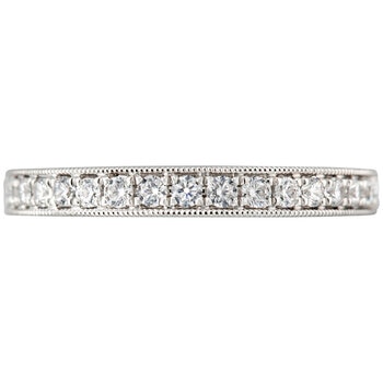 Platinum 0.25ctw Round Diamond Anniversary Band