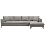 Moran Pico 3.5 Seater Sofa with Right Chaise Dove Silver