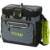 Titan 16 Can Zipperless Cooler - Grey/Green