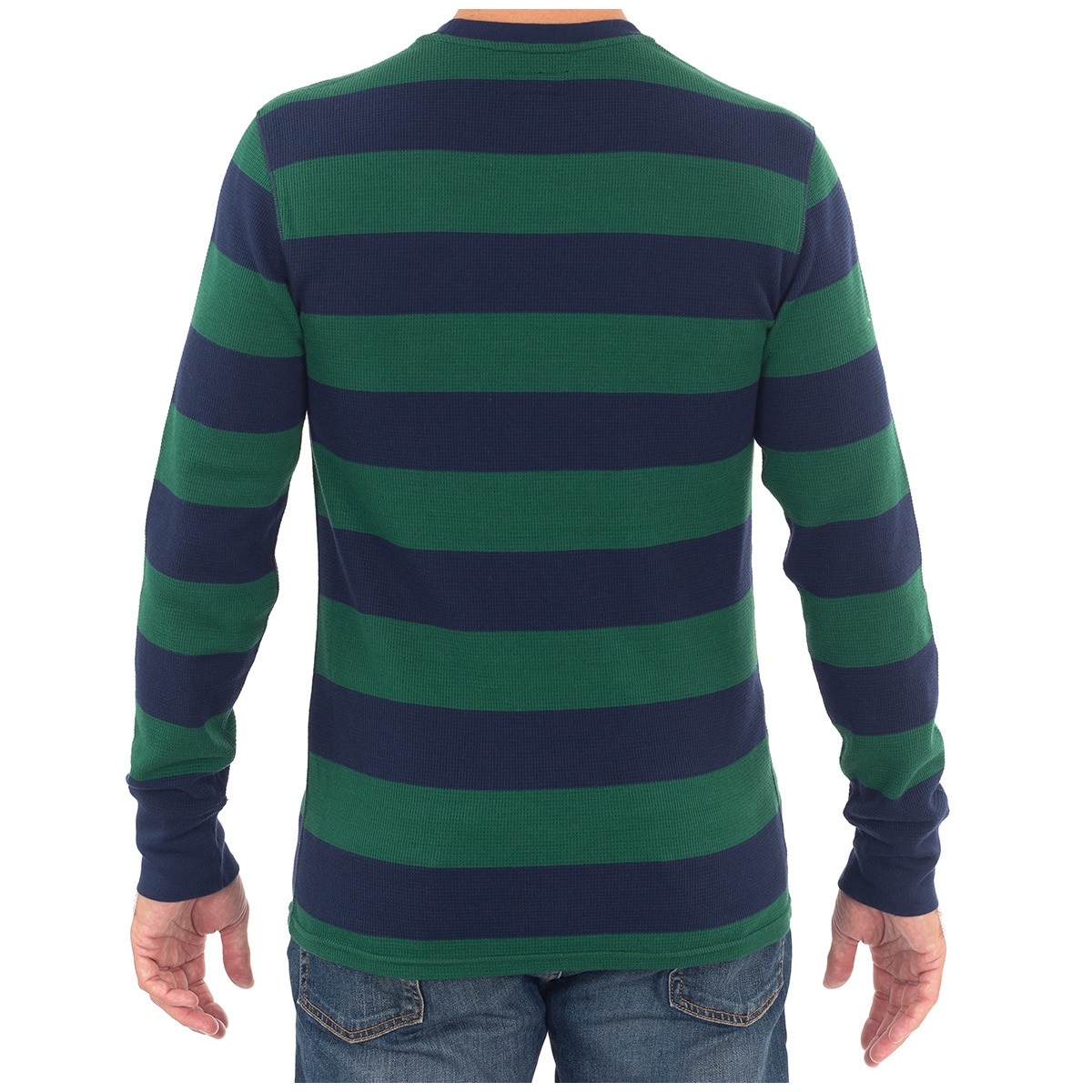 Ralph Lauren Long Sleeve Polo - Green Stripe