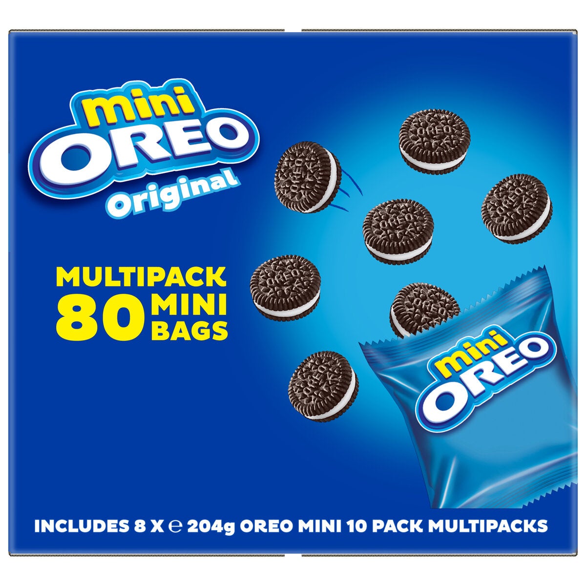 Oreo Original Multipack Mini Bags 80 Pack 8 x 204g